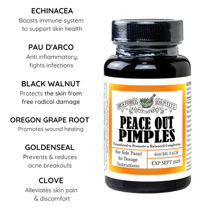 peace out pimples ingredients