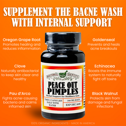 peace out pimples acne supplement
