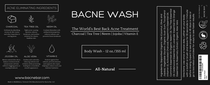 bacne wash label
